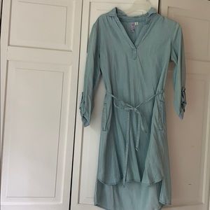 Pinstripe mini dress